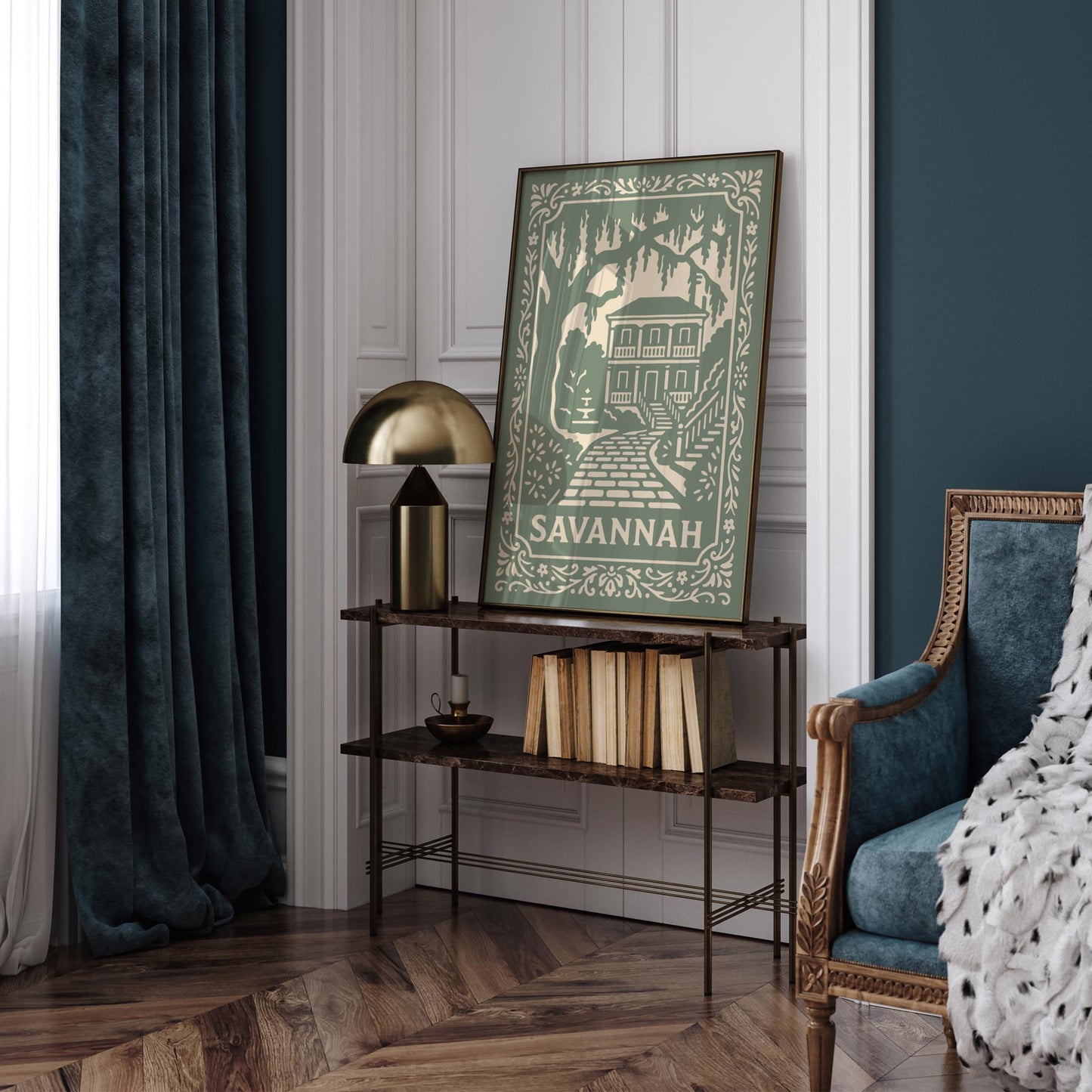 Savannah Georgia Poster – Vintage Travel Wall Art