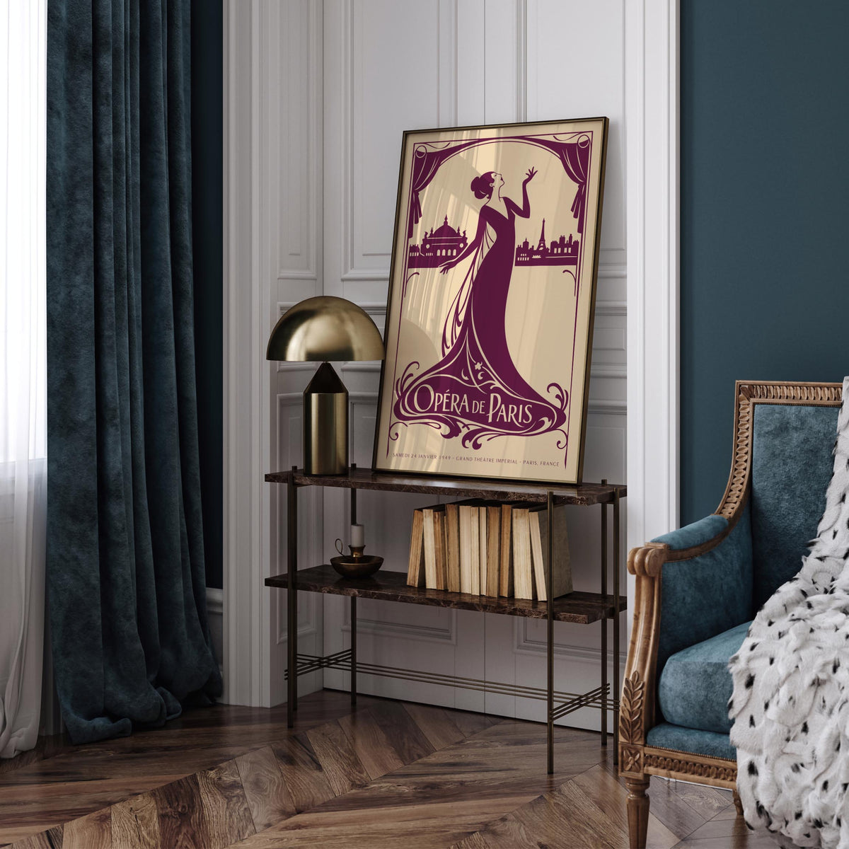 Opera de Paris French Music Poster