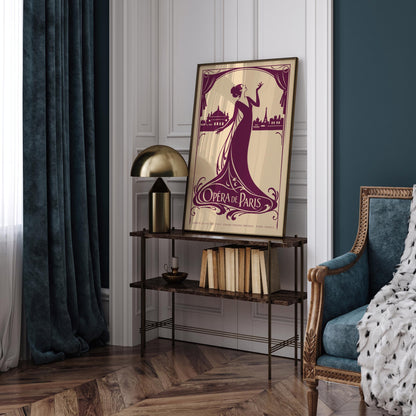 Opera de Paris French Music Poster