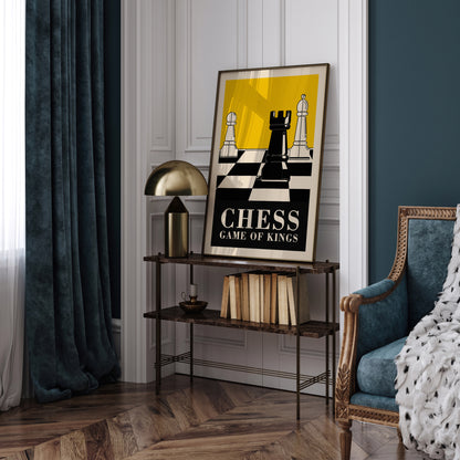 CHESS Game of Kings - Yellow Poster