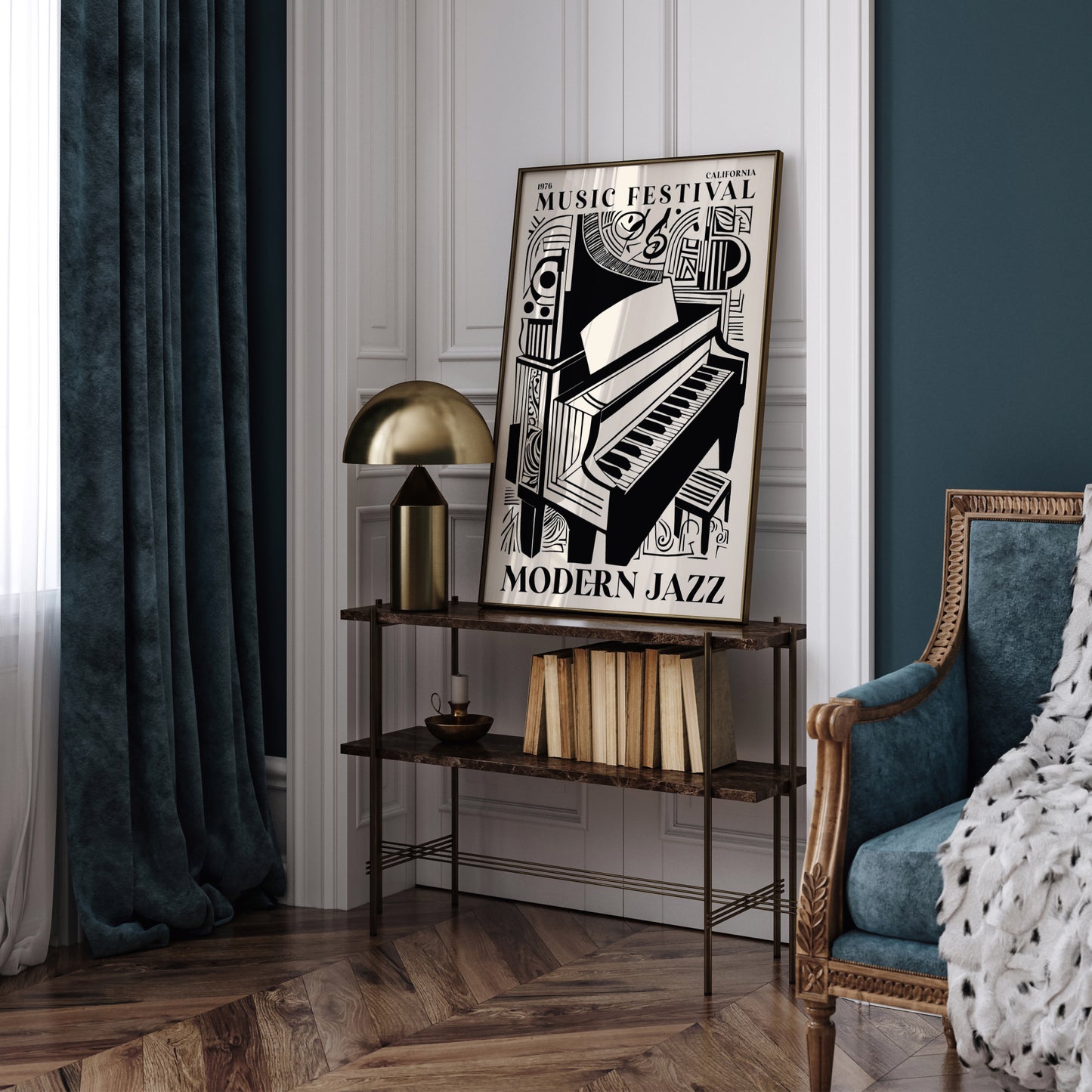 California Modern Jazz Music Poster