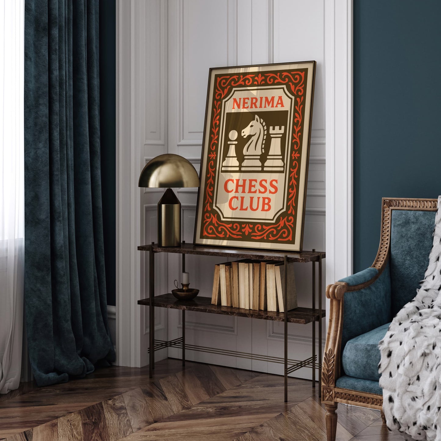 Nerima Chess Club Poster - Japanese Sport Print