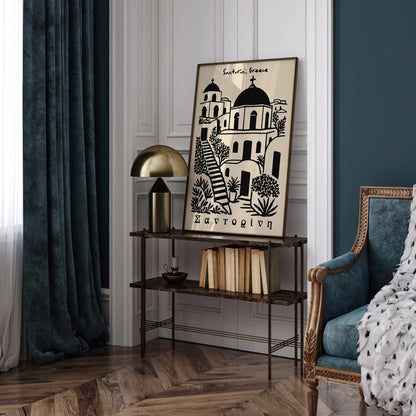 Santorini Greece Poster - Cityscape Art Print