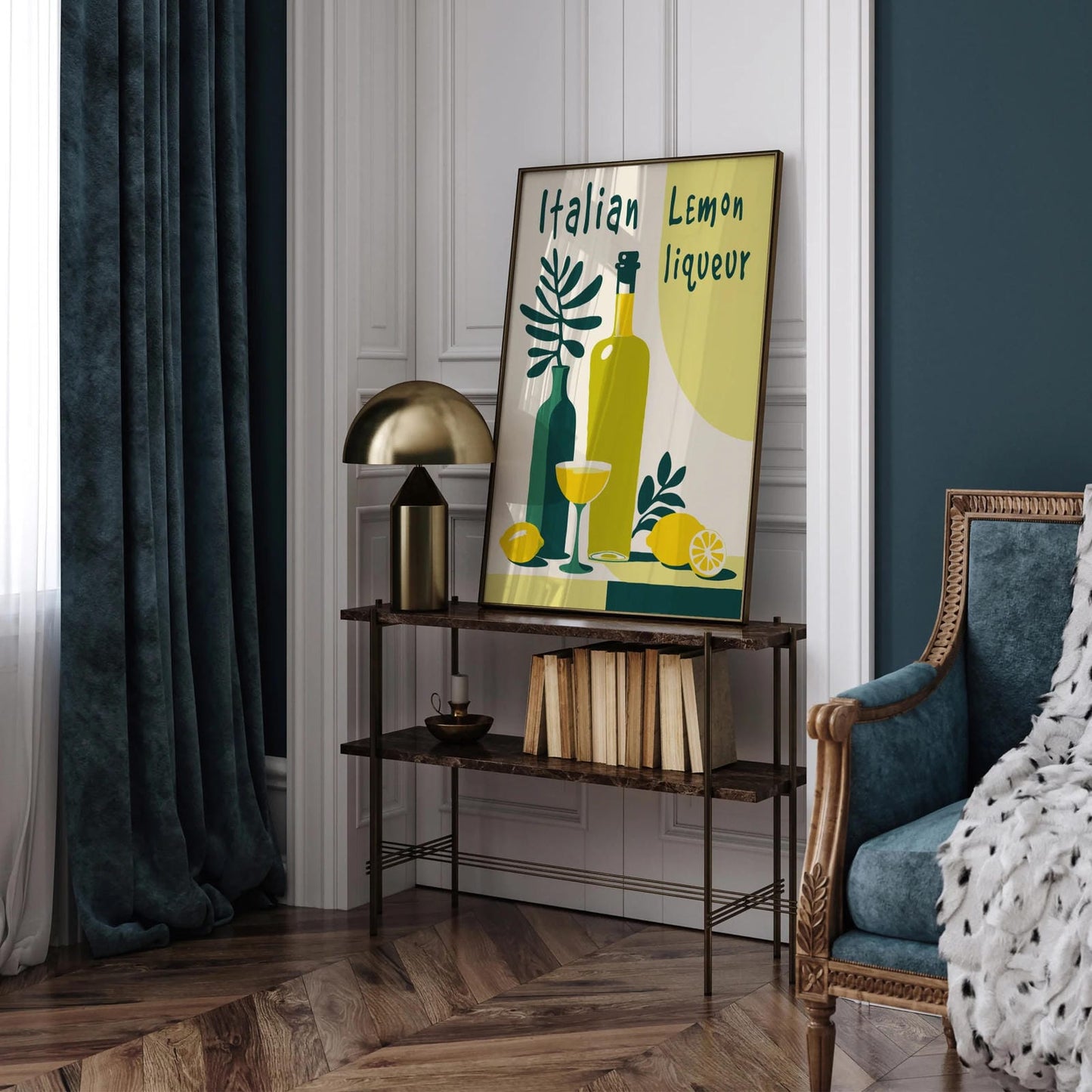 Italian Lemon Liquer Lime Cream Poster