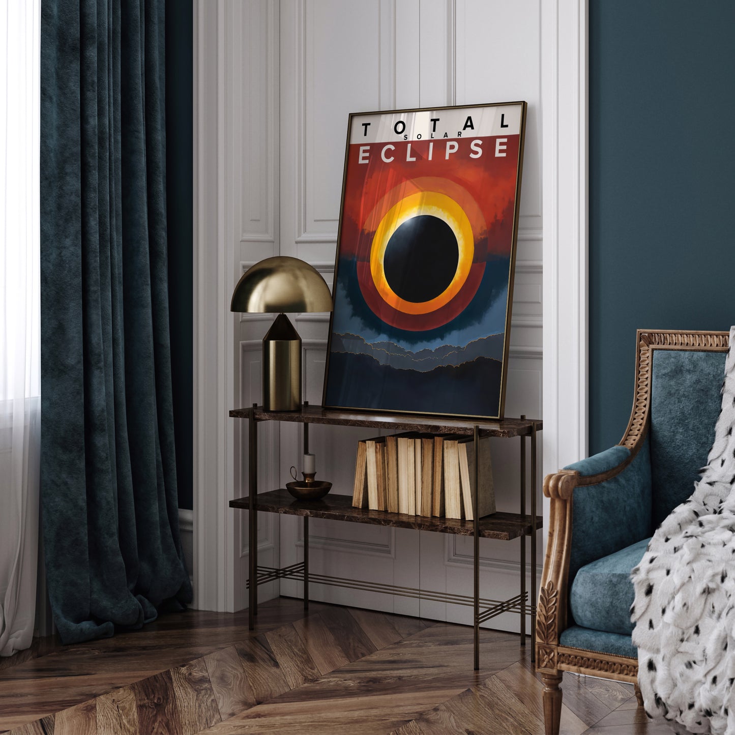 Total Solar Eclipse Wall Art 2025