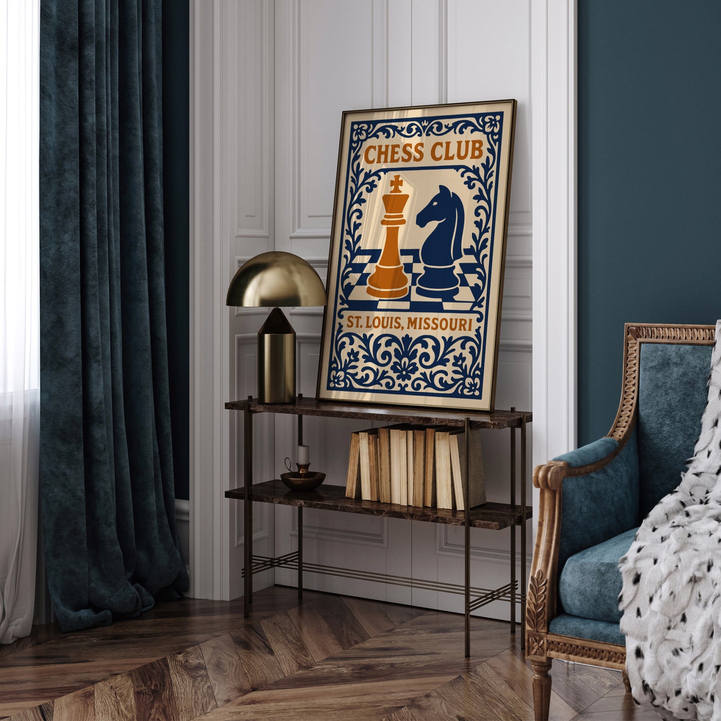 St. Louis Chess Club Poster - Missouri Chess Wall Art