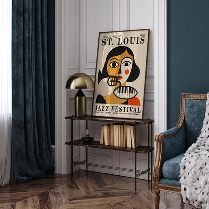 St. Louis Jazz Festival Poster – Vintage Jazz Wall Art