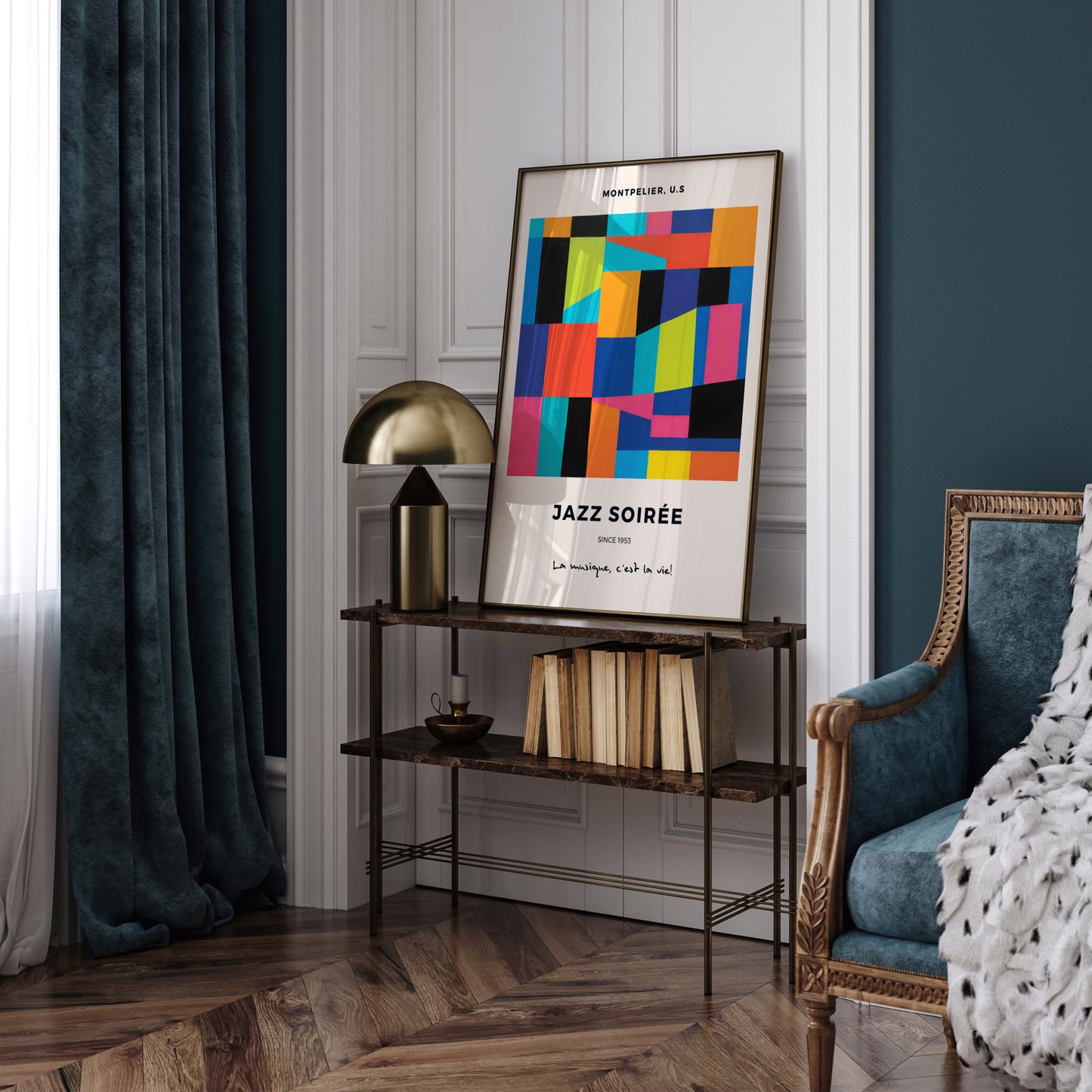 Jazz Music French Festival Art Print