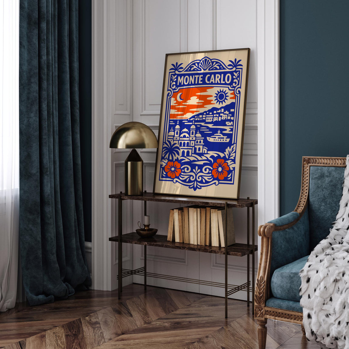 Monte Carlo Monaco Travel Poster