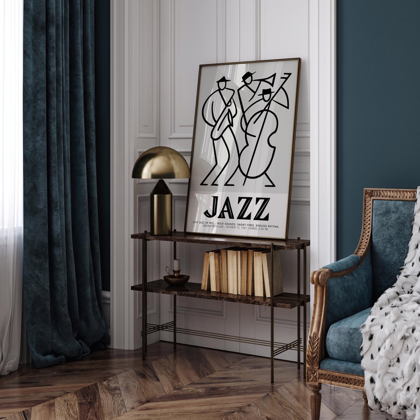 Jazz Concert Poster - Greenwich Village Music Art Print