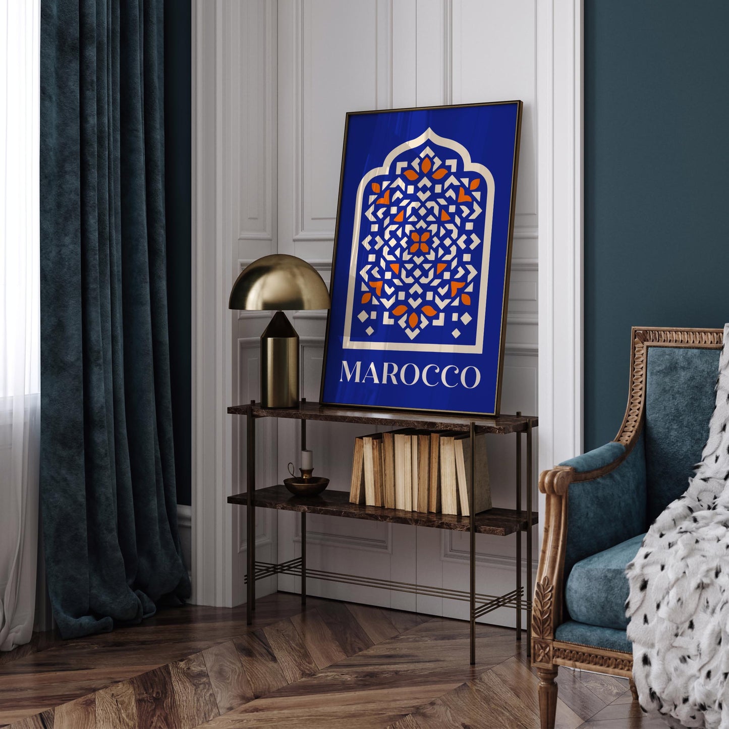 Marocco Abstract Travel Poster