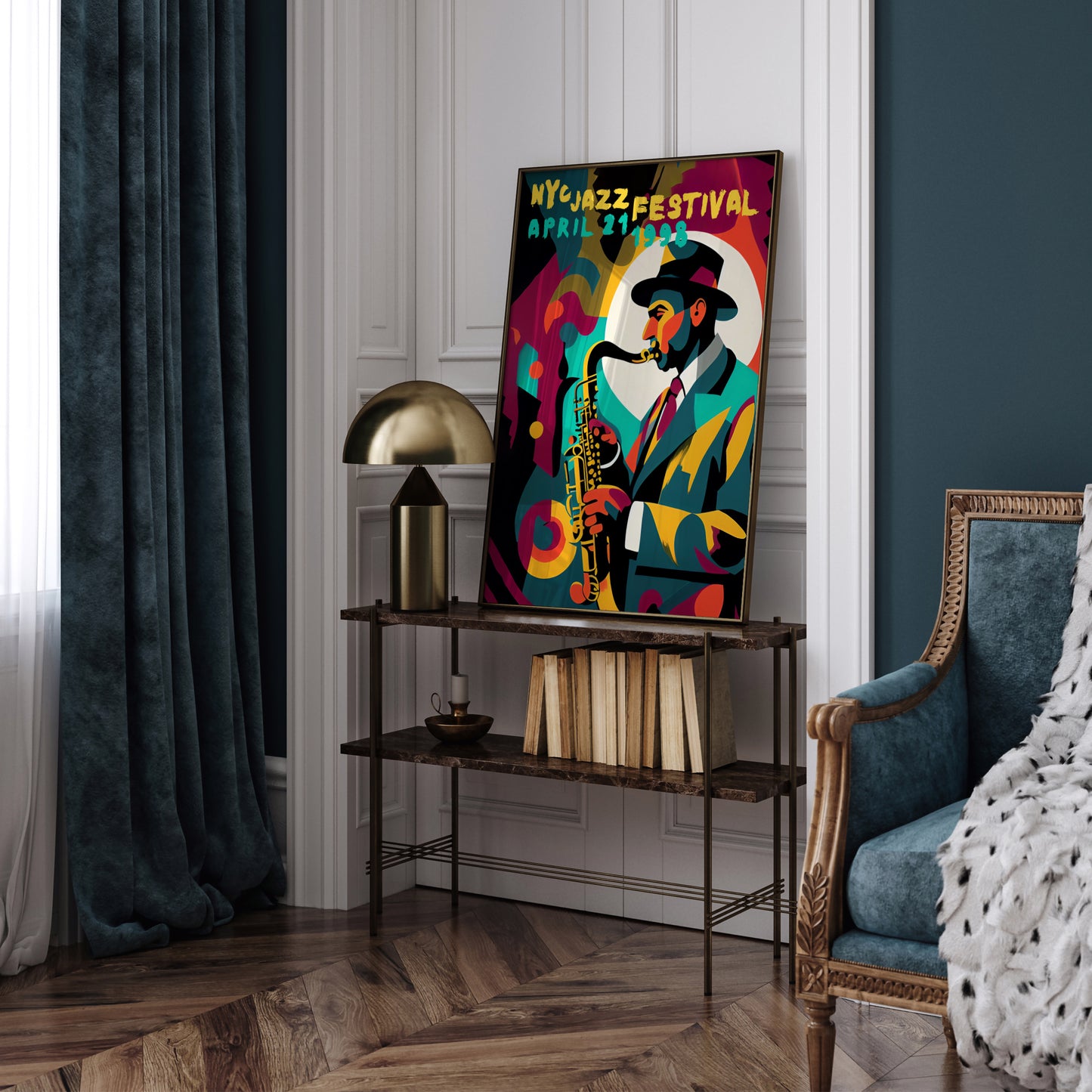 NYC Jazz Festival - 1998 Poster Reproduction