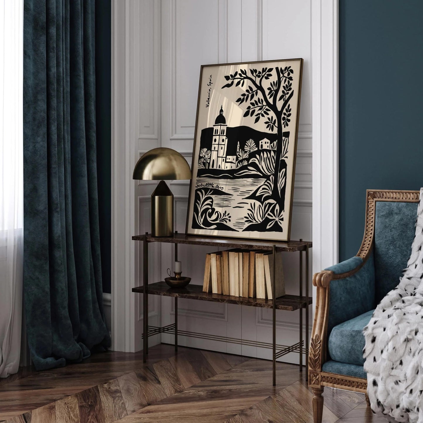 Valencia Spain Vintage Poster