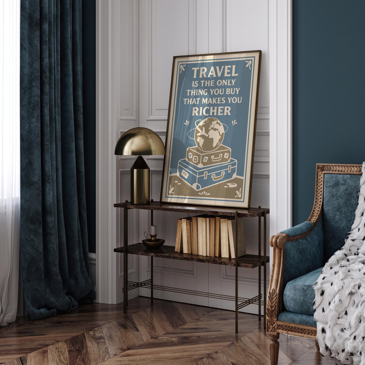 Travel Makes You Richer Poster