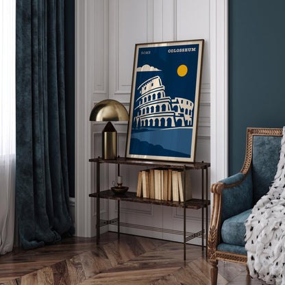 Colosseum Rome Travel Poster