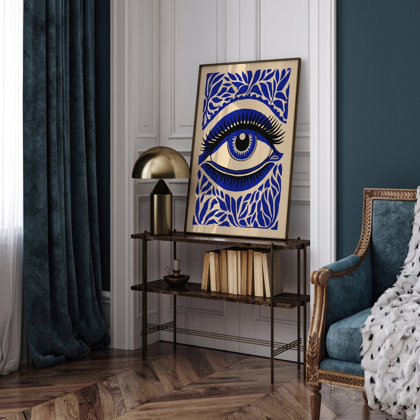 Blue Spiritual Eye Wall Art