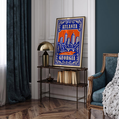 Atlanta Georgia Poster - Georgia Cityscape Wall Art