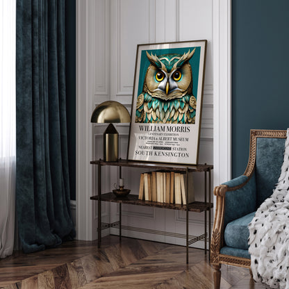 William Morris Victorian Owl Wall Art