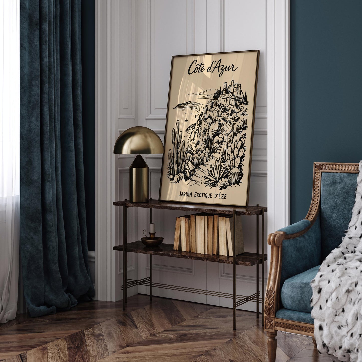 Côte d’Azur Jardin Exotique d’Eze Poster