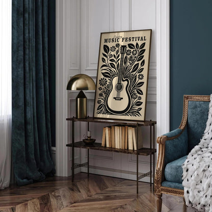 Country Music Retro Poster – Festival Wall Decor