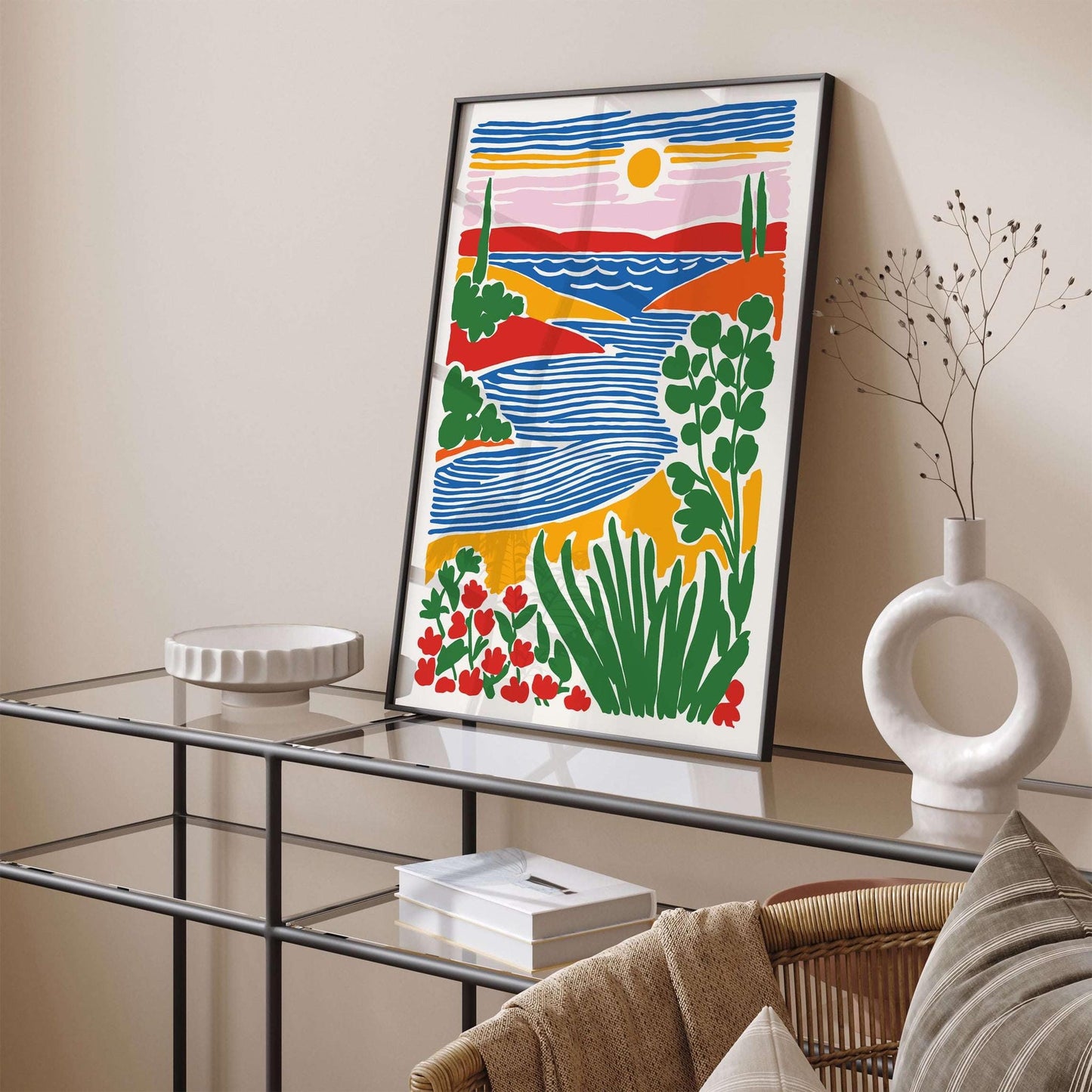 Colorful Peacefaul Landscape Poster