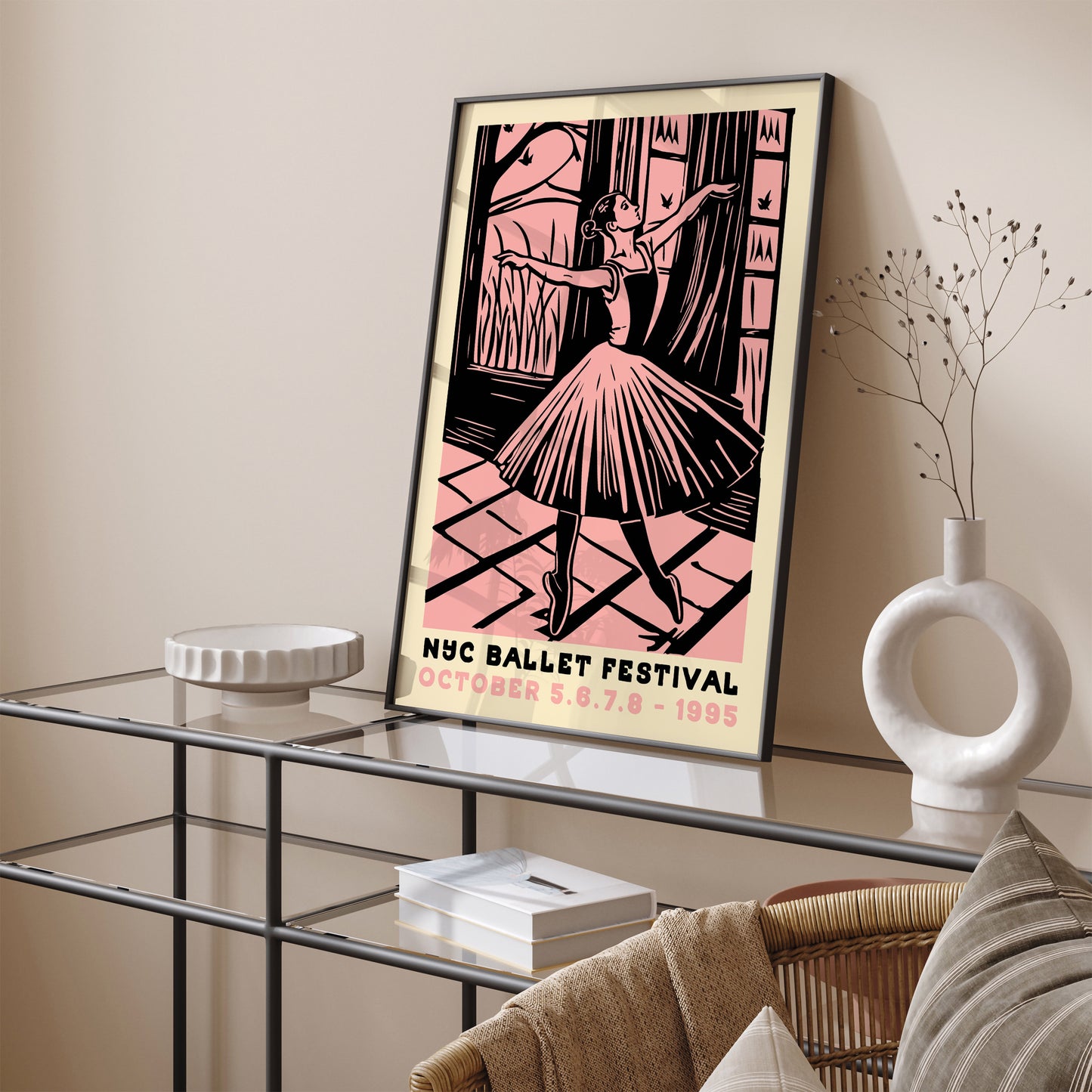 Retro Ballerina Poster Print - 1995 NYC