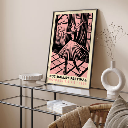 Retro Ballerina Poster Print - 1995 NYC