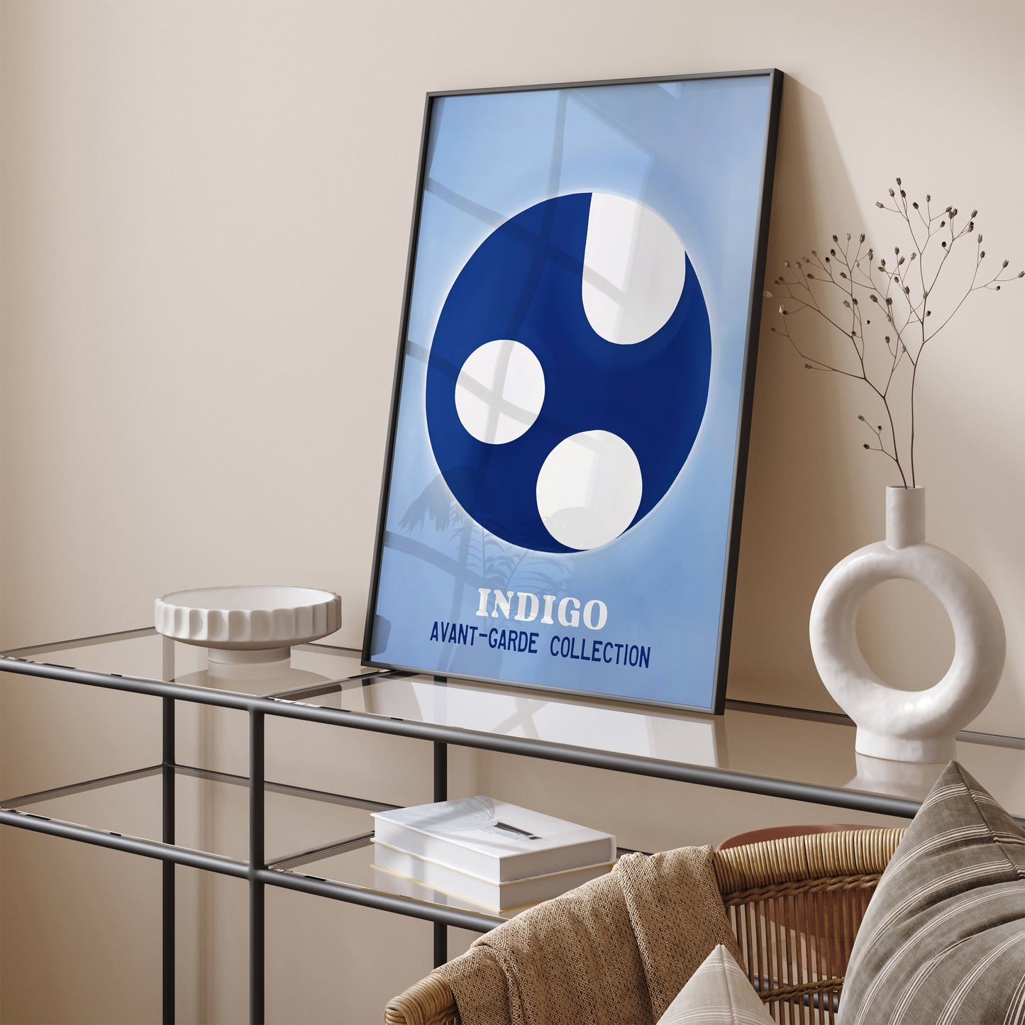 Avant-Garde Collection Indigo Blue Poster