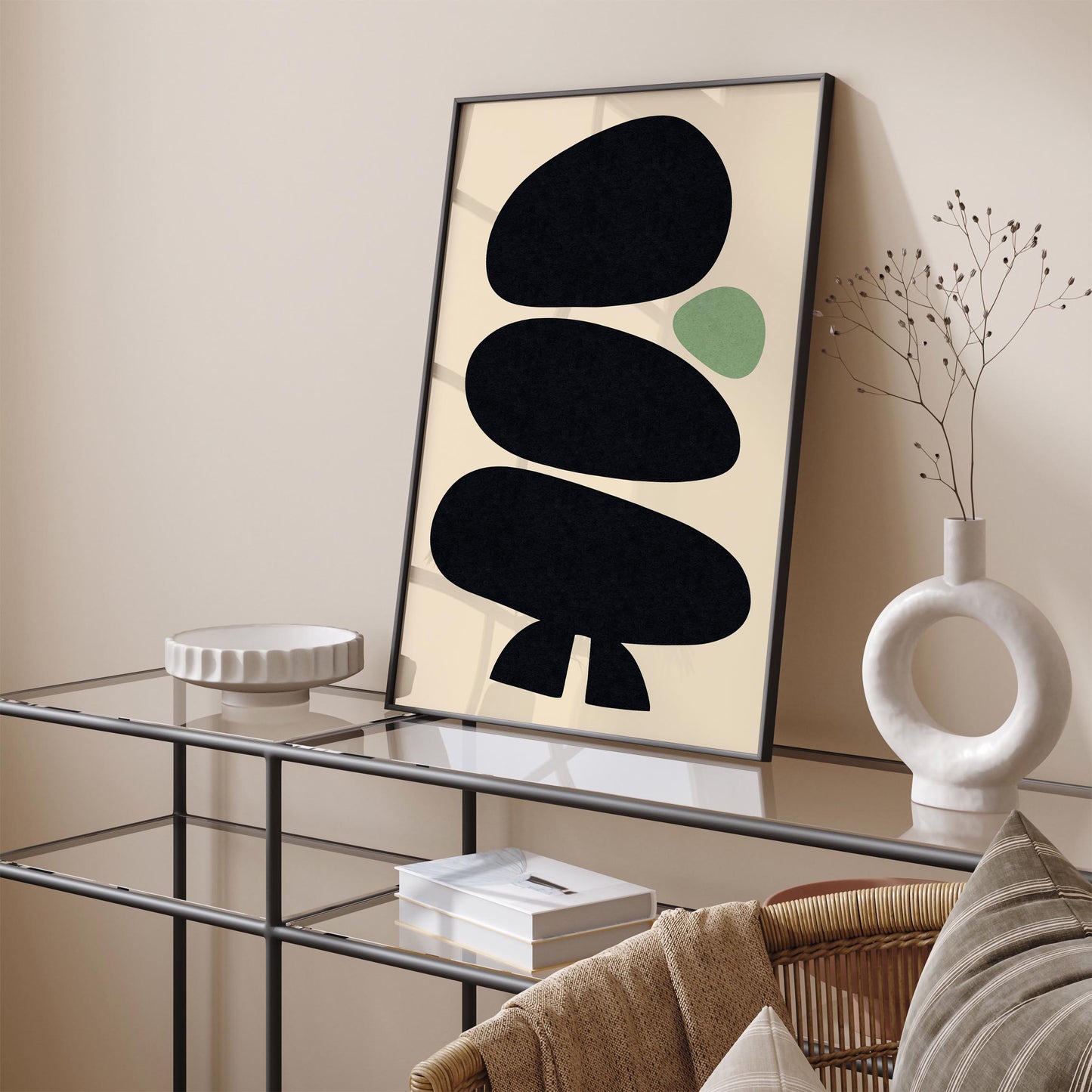 Minimalist Zen Stones Poster