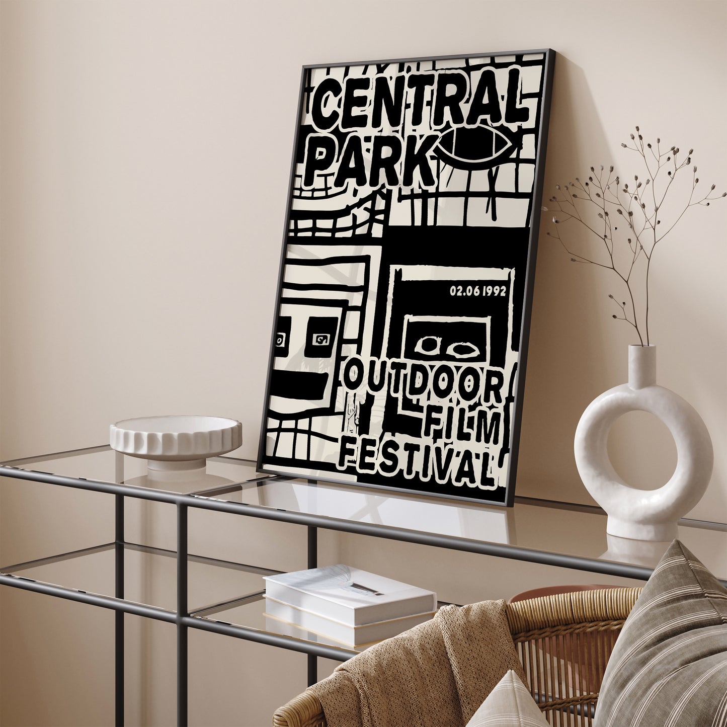 Central Park Film Festival B&W Poster