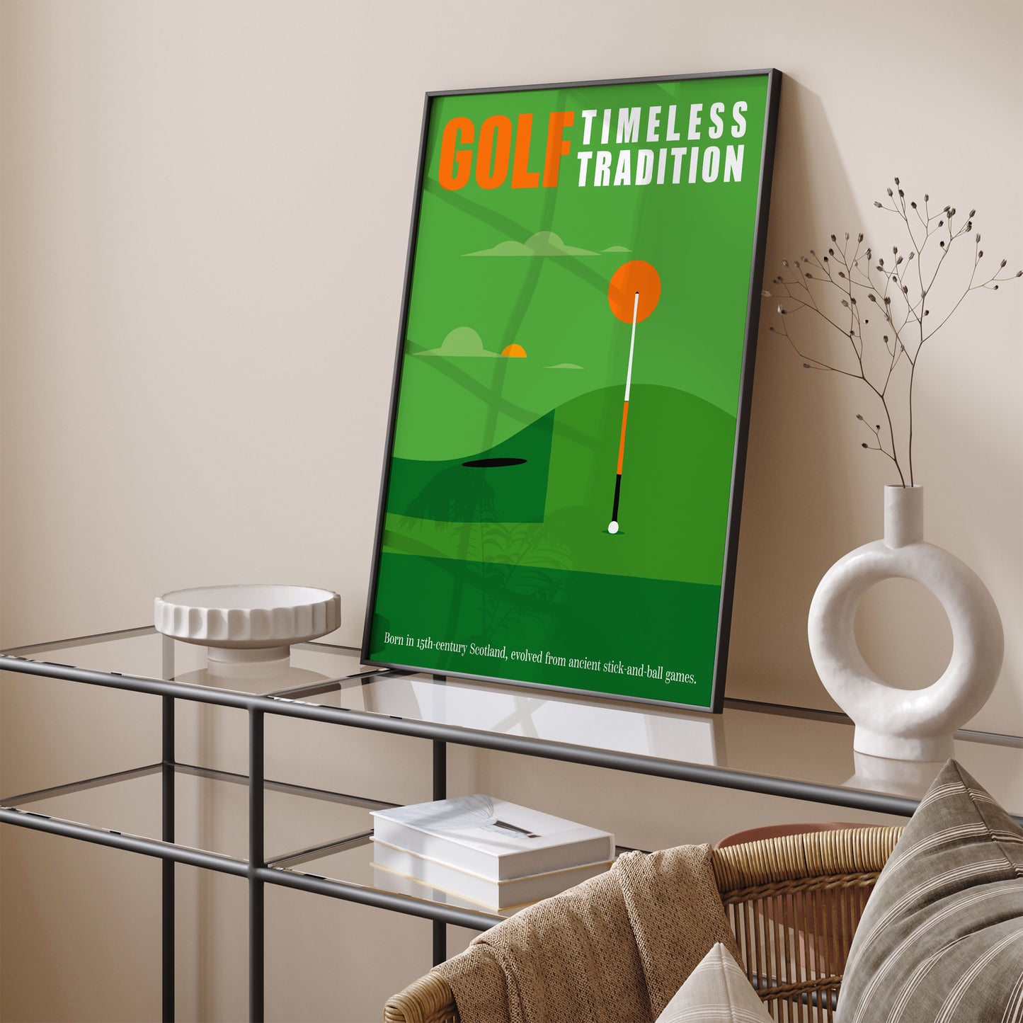 Minimal Golf Quote Poster