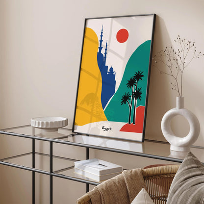 Egypt Mid Century Modern Travel Poster
