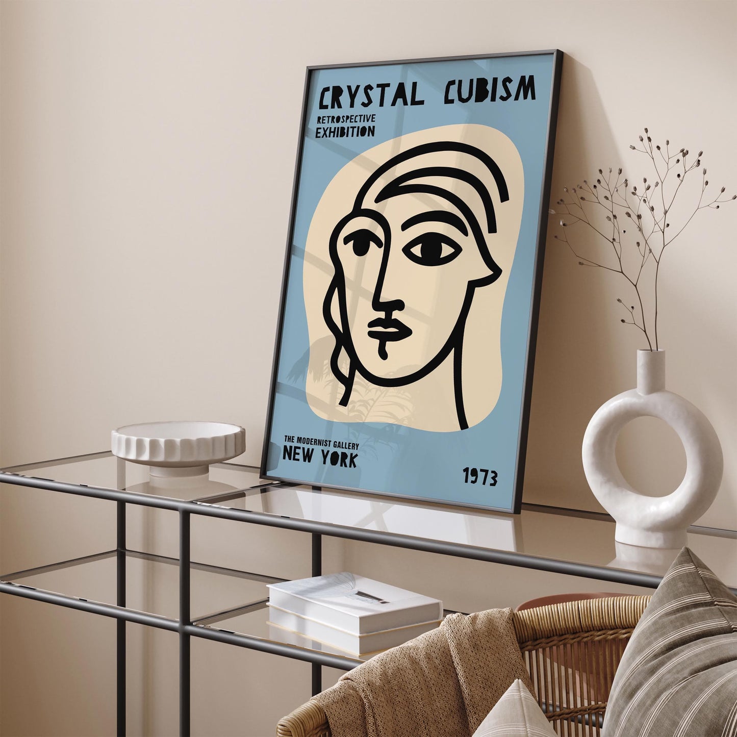Crystal Cubism Exhibition New York City Poster
