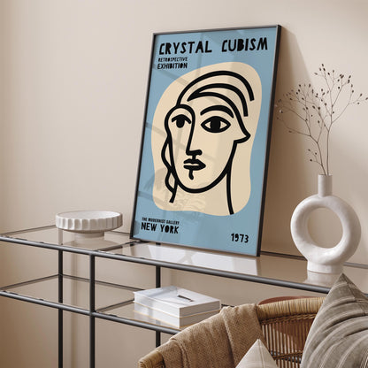 Crystal Cubism Exhibition New York City Poster