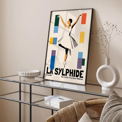 French La Sylphide Ballerina Retro Poster
