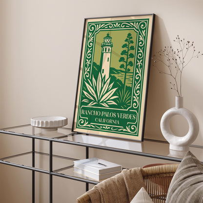 Rancho Palos Verdes California Travel Poster
