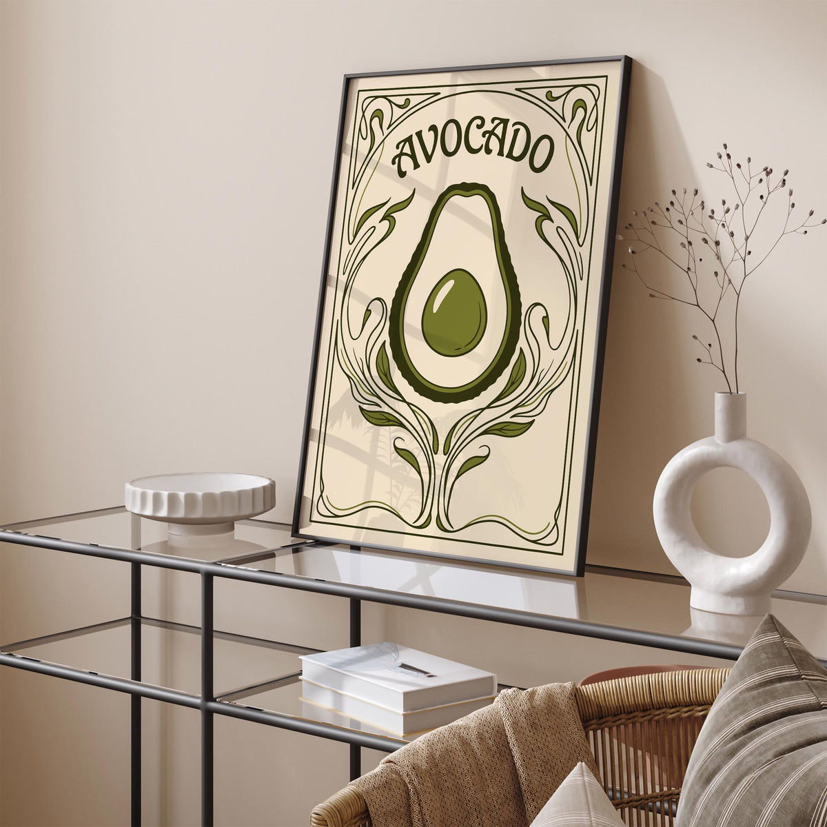 Green Avocado Kitchen Poster