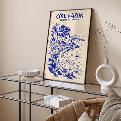 Colline du Château Côte d’Azur Poster