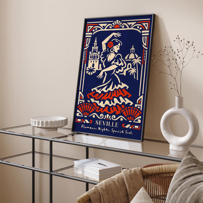 Flamenco Dancer Seville Poster – Spanish Wall Art