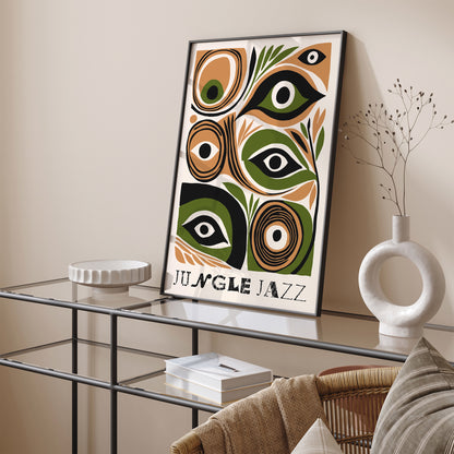 Jungle Jazz Abstract Eyes Wall Art