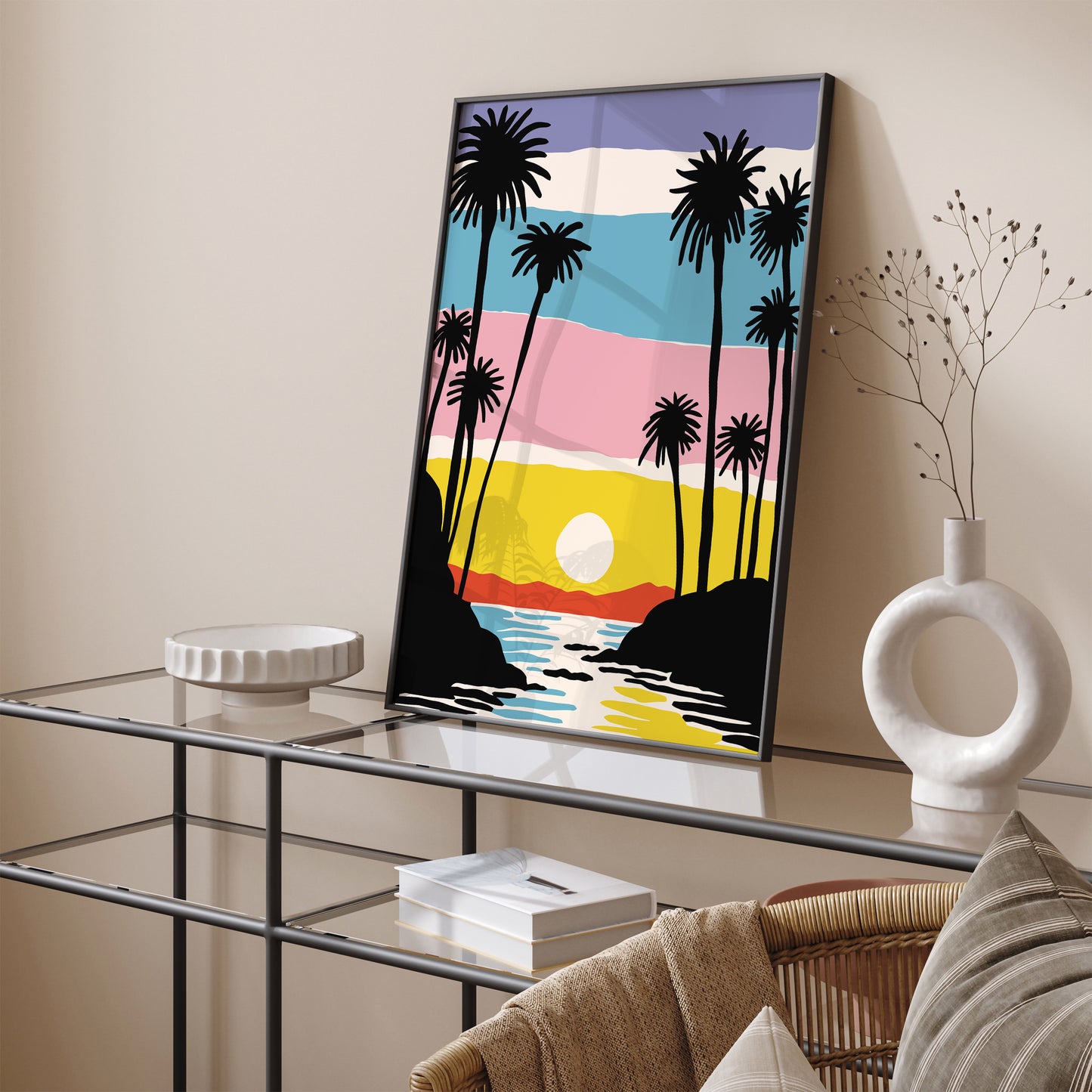 Sunset California Art Print
