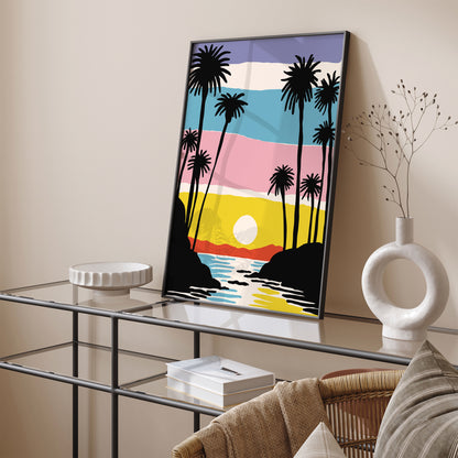 Sunset California Art Print
