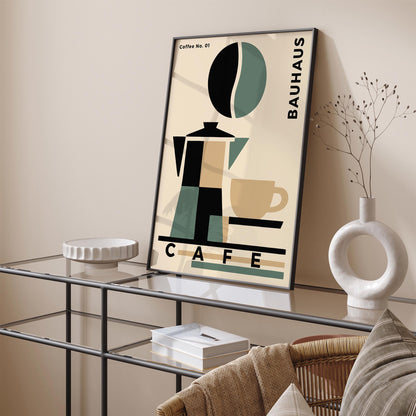 Bauhaus Cafe Exhibition Poster – Modern Art Wall Print