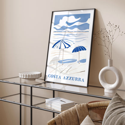 Costa Azzurra Holiday Travel Poster