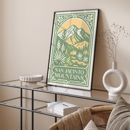 San Jacinto Mountains Travel Poster