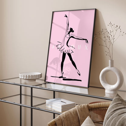 Minimalist French Ballet Wall Art Print