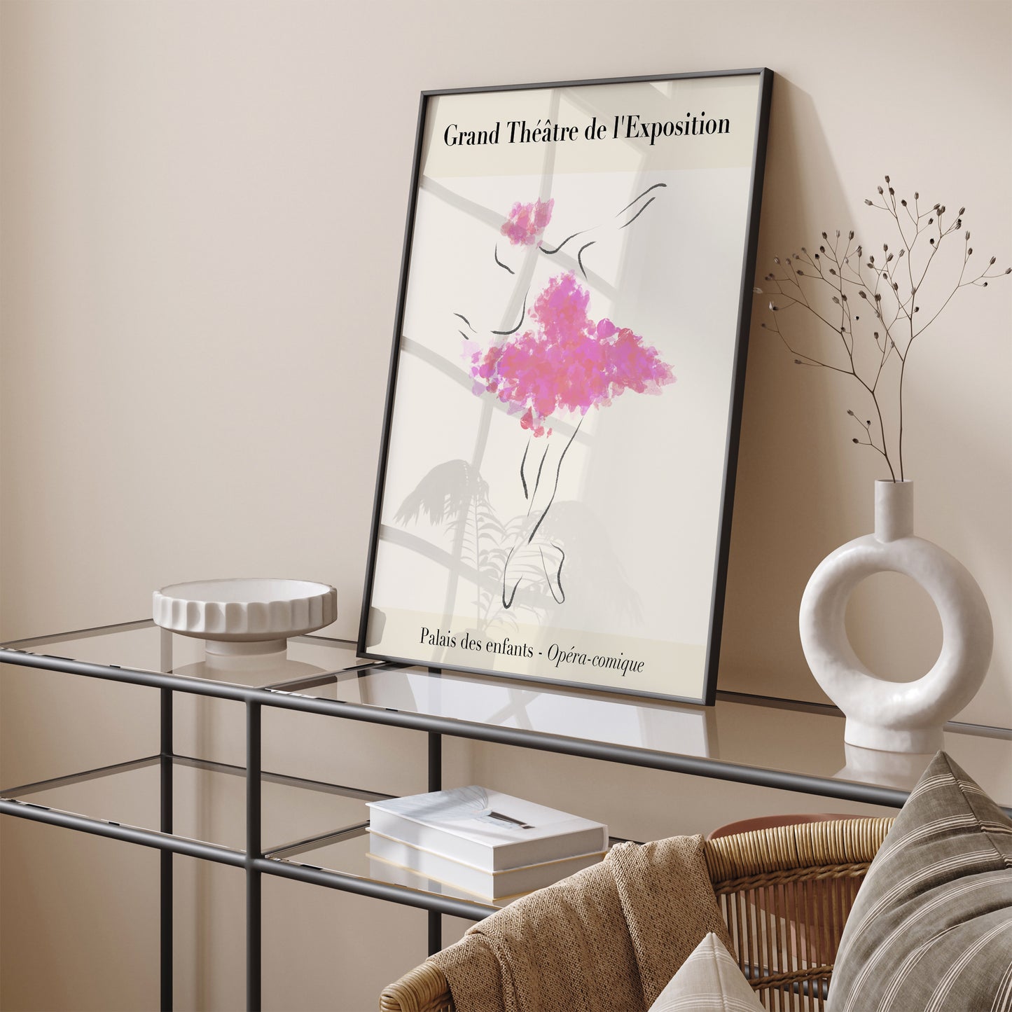 French Ballerina Wall Art Print