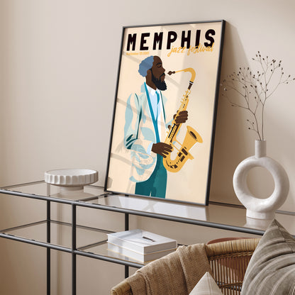 Memphis Jazz Festival Art Poster