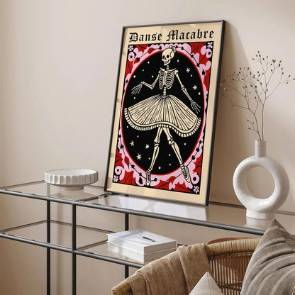 Ballerina Art Print – Gothic Rockabilly Style