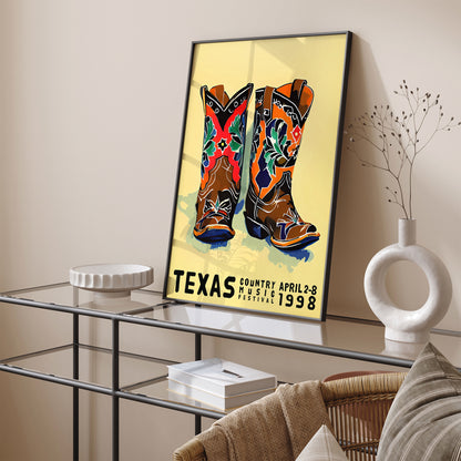 1993 Texas Country Music Poster